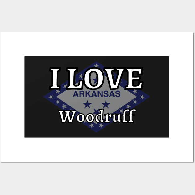 I LOVE Woodruff | Arkensas County Wall Art by euror-design